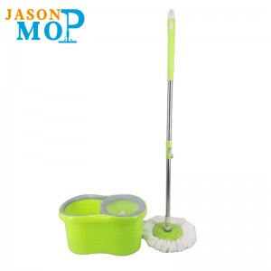 Jason-Mikrofaser-Spin-Mopp 360 einfach rotierender Mopp-Eimer-Zauberbodenreinigung Spinnender Mopp und Eimer