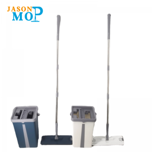 Flach schnell sauberer MOP 360 Mikrofaser-Teleskop-Boden-Duster-Reinigung Wasser Squeeze Mopp-Eimer mit selbst trockener undnasser Mopp